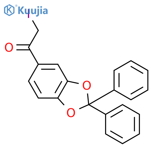 1-(2,2-Diphenyl-1,3-benzodioxol-5-yl)-2-iodoethanone structure