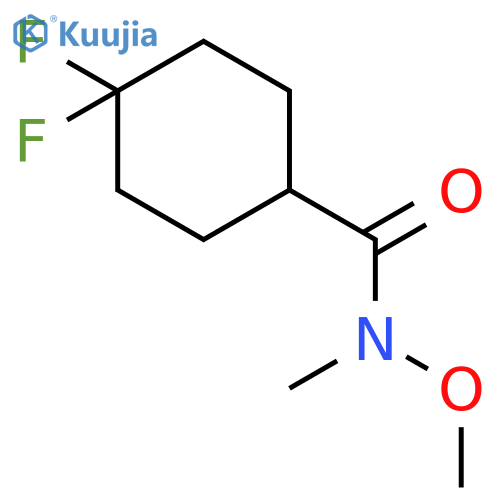 4,4-Difluoro-N-methoxy-N-methylcyclohexanecarboxamide structure