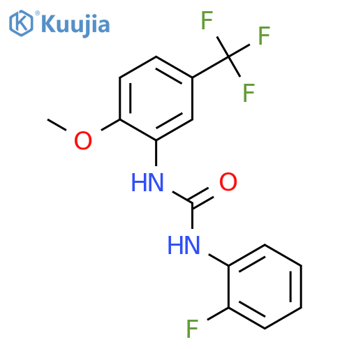 N-(2-Fluorophenyl)-N'-[2-methoxy-5-(trifluoromethyl)phenyl]urea structure