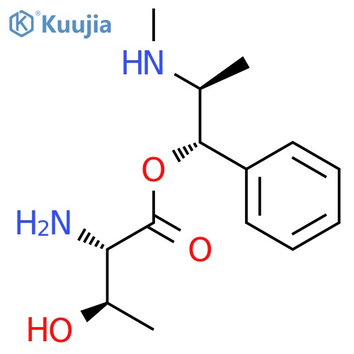 L-Threonine, (1S,2S)-2-(methylamino)-1-phenylpropyl ester structure