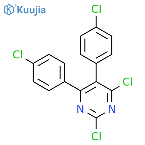 PYRIMIDINE, 2,4-DICHLORO-5,6-BIS(4-CHLOROPHENYL)- structure