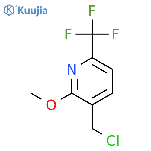 Pyridine, 3-(chloromethyl)-2-methoxy-6-(trifluoromethyl)- structure