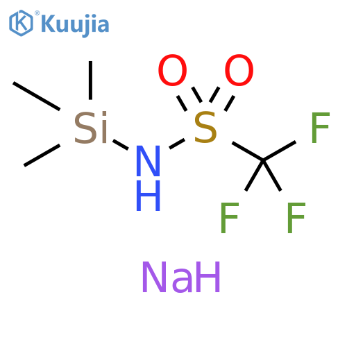 Methanesulfonamide, 1,1,1-trifluoro-N-(trimethylsilyl)-, sodium salt structure