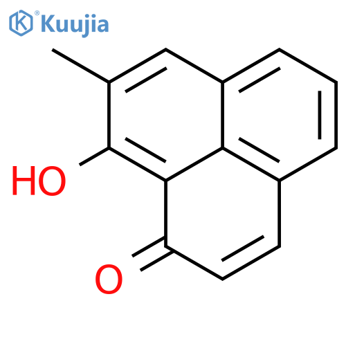 1H-PHENALEN-1-ONE, 9-HYDROXY-8-METHYL- structure