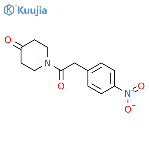 4-PIPERIDINONE, 1-[(4-NITROPHENYL)ACETYL]- structure