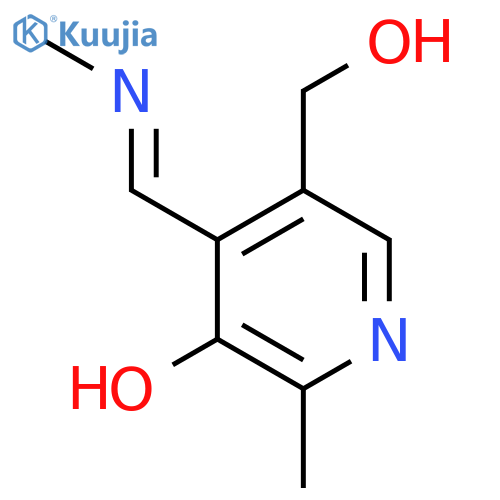 3-PYRIDINEMETHANOL, 5-HYDROXY-6-METHYL-4-[(E)-(METHYLIMINO)METHYL]- structure