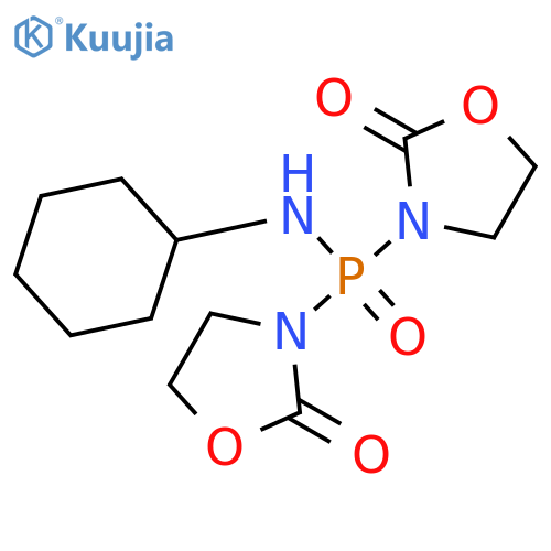 Phosphinic amide, N-cyclohexyl-P,P-bis(2-oxo-3-oxazolidinyl)- structure