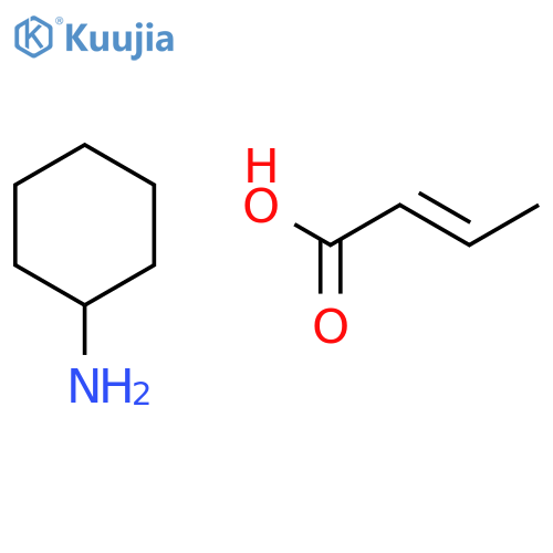 2-Butenoic acid, compd. with cyclohexanamine (1:1) structure