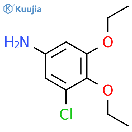 BENZENAMINE, 3-CHLORO-4,5-DIETHOXY- structure