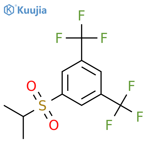 Benzene, 1-[(1-methylethyl)sulfonyl]-3,5-bis(trifluoromethyl)- structure