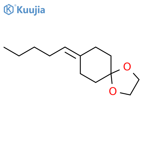 1,4-Dioxaspiro[4.5]decane, 8-pentylidene- structure