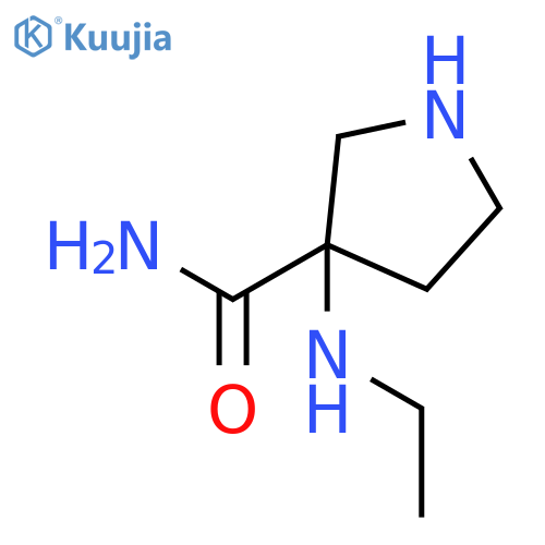 3-Pyrrolidinecarboxamide, 3-(ethylamino)- structure