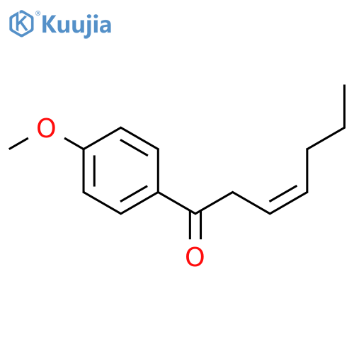 3-HEPTEN-1-ONE, 1-(4-METHOXYPHENYL)-, (3Z)- structure