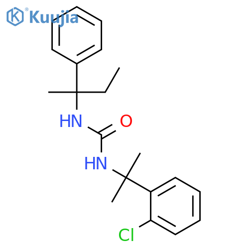 UREA, N-[1-(2-CHLOROPHENYL)-1-METHYLETHYL]-N'-(1-METHYL-1-PHENYLPROPYL)- structure