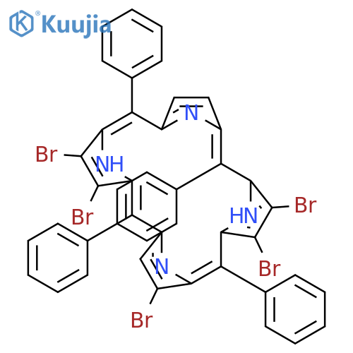 21H,23H-PORPHINE, 2,3,7,12,13-PENTABROMO-5,10,15,20-TETRAPHENYL- structure