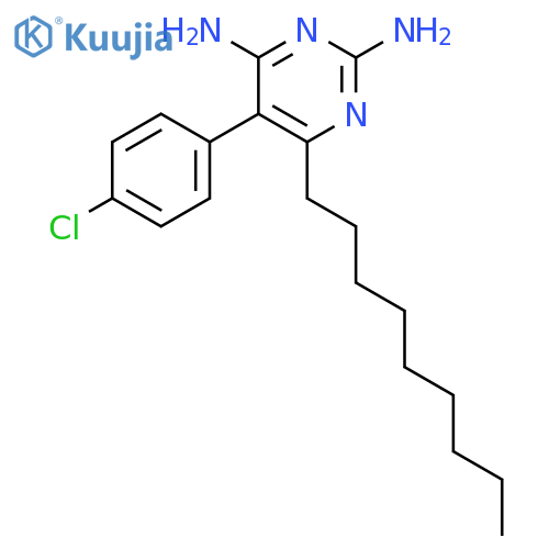 2,4-PYRIMIDINEDIAMINE, 5-(4-CHLOROPHENYL)-6-NONYL- structure