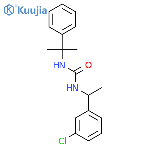Urea, N-[1-(3-chlorophenyl)ethyl]-N'-(1-methyl-1-phenylethyl)- structure