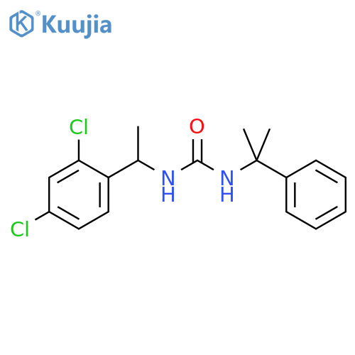 UREA, N-[1-(2,4-DICHLOROPHENYL)ETHYL]-N'-(1-METHYL-1-PHENYLETHYL)- structure