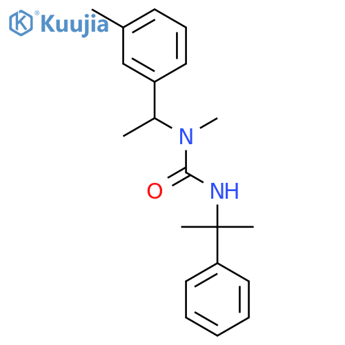 UREA, N-METHYL-N'-(1-METHYL-1-PHENYLETHYL)-N-[1-(3-METHYLPHENYL)ETHYL]- structure