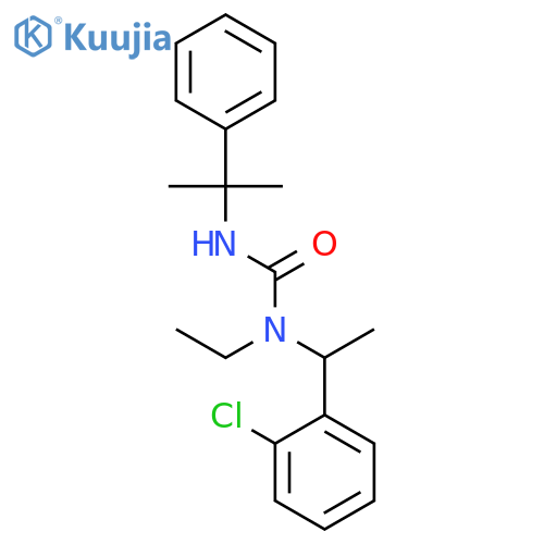 UREA, N-[1-(2-CHLOROPHENYL)ETHYL]-N-ETHYL-N'-(1-METHYL-1-PHENYLETHYL)- structure