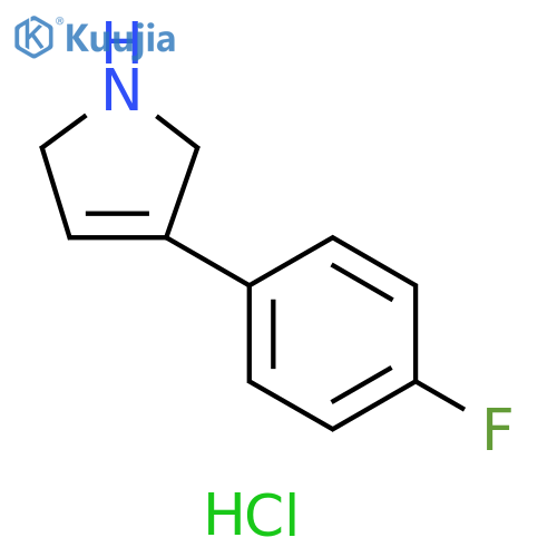 3-(4-fluorophenyl)-2,5-dihydro-1H-pyrrole hydrochloride structure
