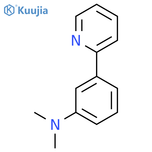 Benzenamine, N,N-dimethyl-3-(2-pyridinyl)- structure