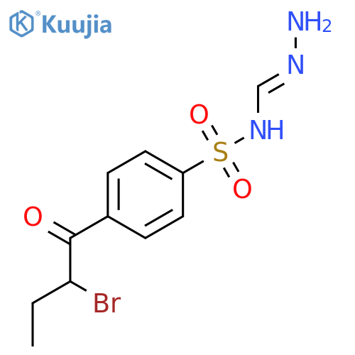 BENZENESULFONAMIDE, N-(AMINOIMINOMETHYL)-4-(2-BROMO-1-OXOBUTYL)- structure