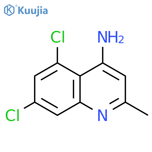 4-Amino-5,7-dichloro-2-methylquinoline structure