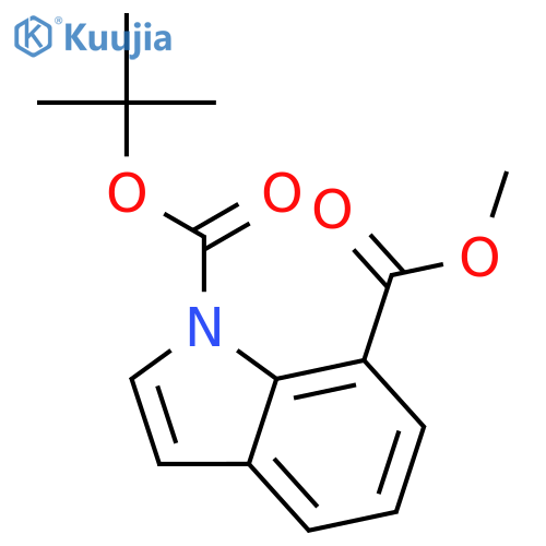 1-tert-Butyl 7-methyl 1H-indole-1,7-dicarboxylate structure