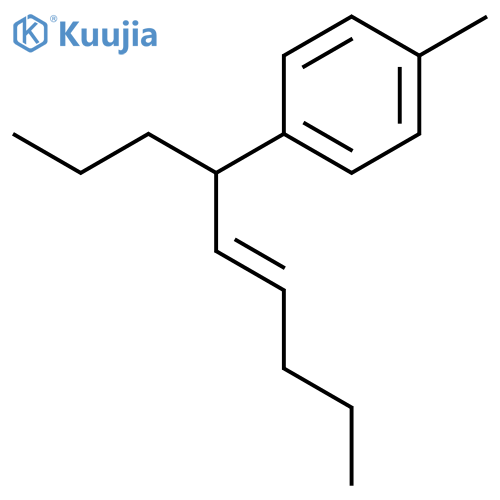 Benzene, 1-methyl-4-[(2E)-1-propyl-2-hexen-1-yl]- structure