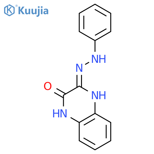 2,3-Quinoxalinedione, 1,4-dihydro-, mono(phenylhydrazone) structure