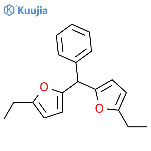 Furan, 2,2'-(phenylmethylene)bis[5-ethyl- structure