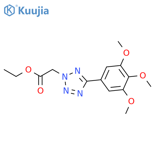 2H-Tetrazole-2-acetic acid, 5-(3,4,5-trimethoxyphenyl)-, ethyl ester structure