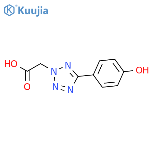 2H-Tetrazole-2-acetic acid, 5-(4-hydroxyphenyl)- structure