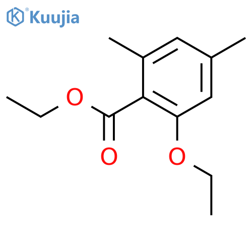 Benzoic acid, 2-ethoxy-4,6-dimethyl-, ethyl ester structure
