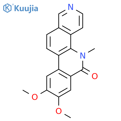 Benzo[c][1,8]phenanthrolin-6(5H)-one, 8,9-dimethoxy-5-methyl- structure