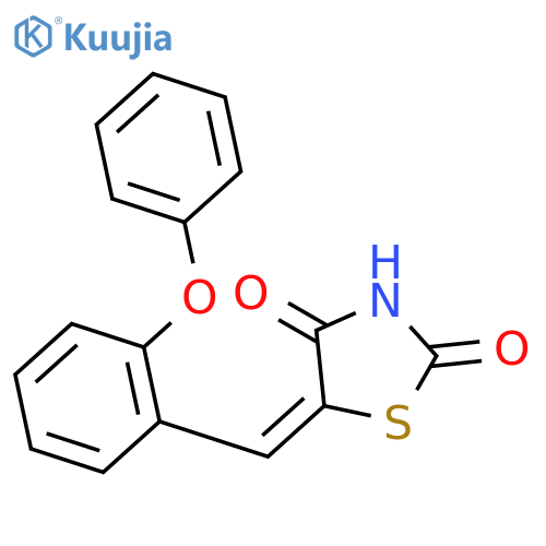 2,4-Thiazolidinedione, 5-[(2-phenoxyphenyl)methylene]-, (5Z)- structure