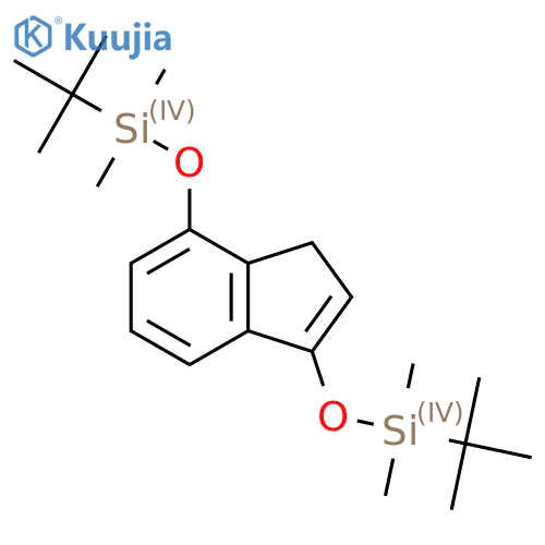 1H-Indene, 3,7-bis[[(1,1-dimethylethyl)dimethylsilyl]oxy]- structure