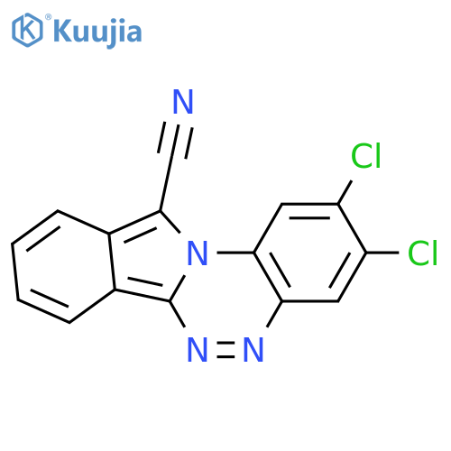 Isoindolo[1,2-c][1,2,4]benzotriazine-11-carbonitrile, 2,3-dichloro- structure