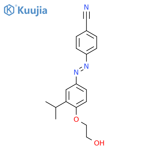Benzonitrile, 4-[2-[4-(2-hydroxyethoxy)-3-(1-methylethyl)phenyl]diazenyl]- structure