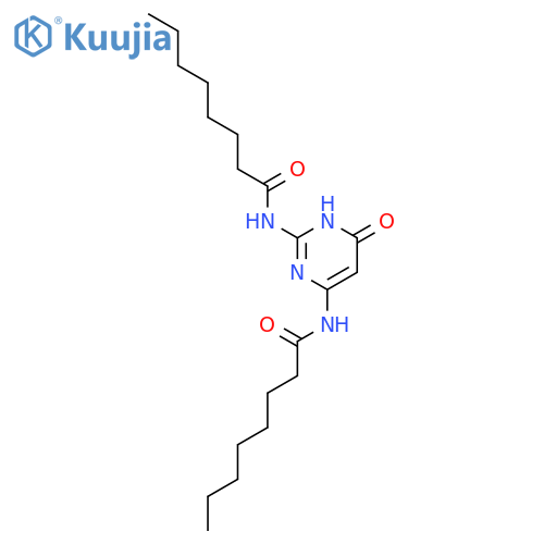 Octanamide, N,N'-(1,6-dihydro-6-oxo-2,4-pyrimidinediyl)bis- structure