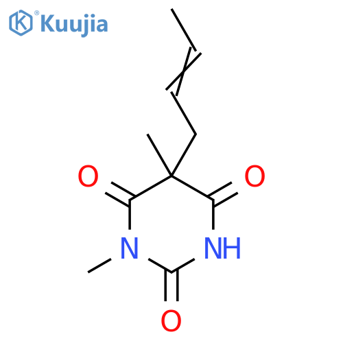 5-But-2-enyl-1,5-dimethyl-1,3-diazinane-2,4,6-trione structure