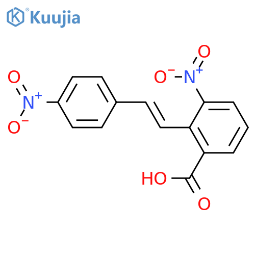 Benzoic acid, 3-nitro-2-[(1E)-2-(4-nitrophenyl)ethenyl]- structure