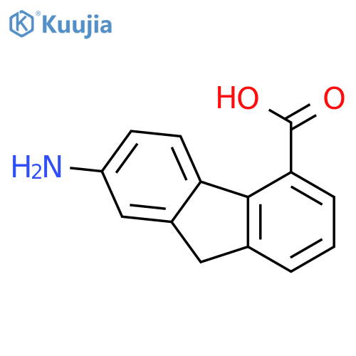 9H-Fluorene-4-carboxylic acid, 7-amino- structure