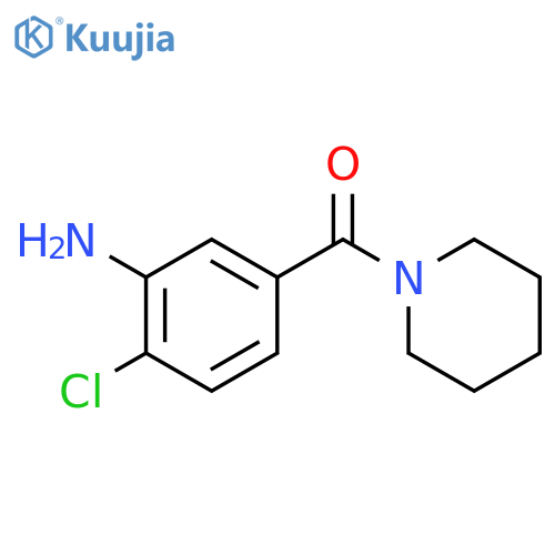 2-Chloro-5-(piperidine-1-carbonyl)aniline structure