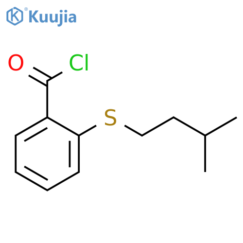 2-(iso-Pentylthio)benzoyl chloride structure