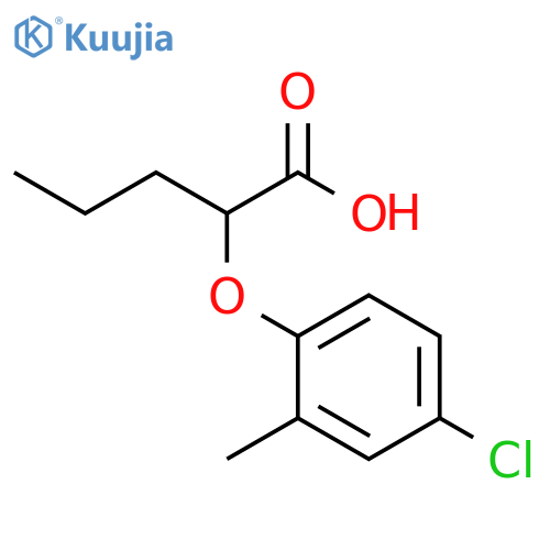 2-(4-chloro-2-methylphenoxy)pentanoic acid structure