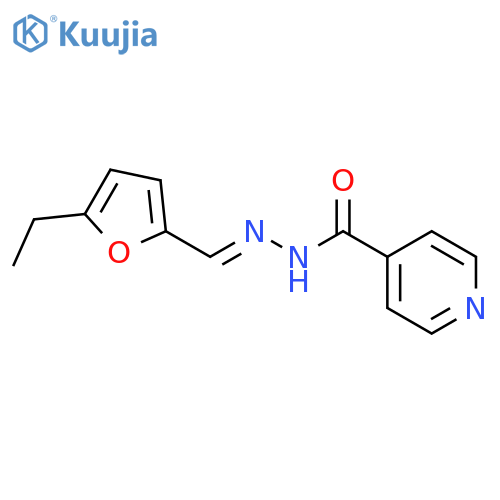 4-Pyridinecarboxylic acid, [(5-ethyl-2-furanyl)methylene]hydrazide structure