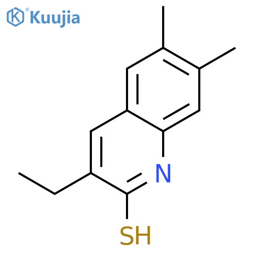 3-Ethyl-6,7-dimethyl-quinoline-2-thiol structure