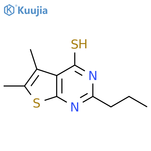 5,6-Dimethyl-2-propyl-thieno[2,3-d]pyrimidine-4-thiol structure